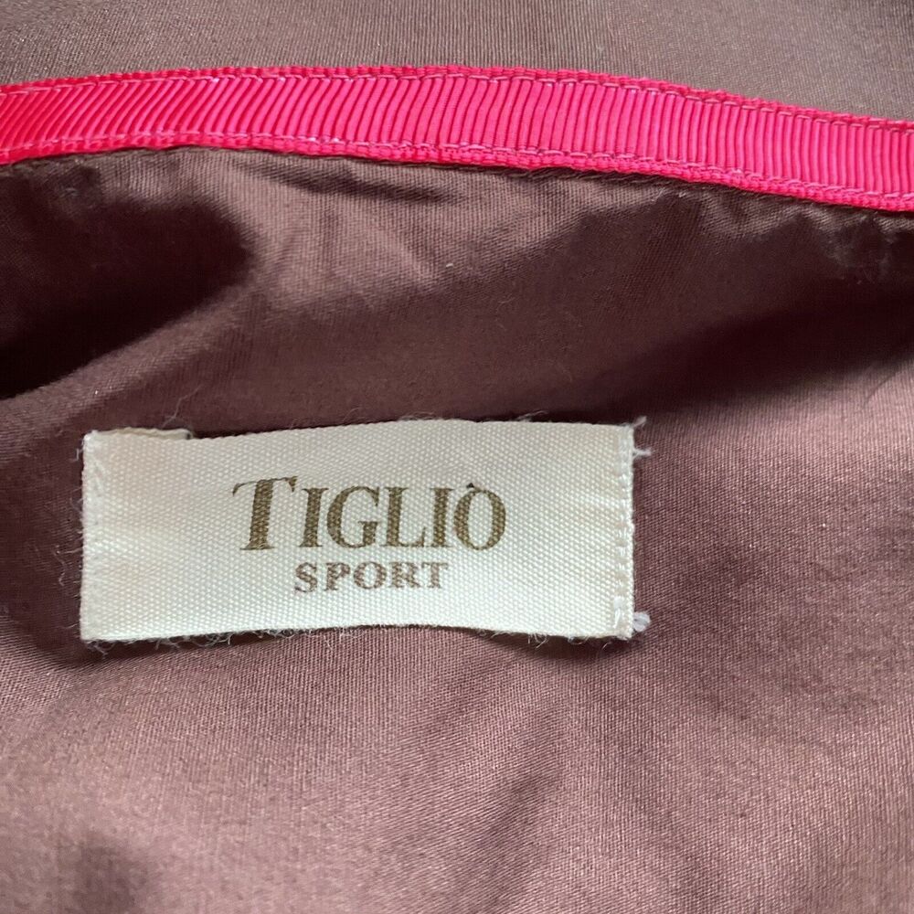 Tiglio Sport Shirt Mens Size 4X Pink Print Button Up Colorful Business Party - Picture 7 of 9